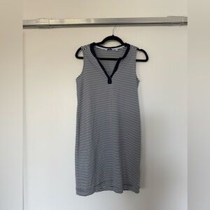 Vineyard Vines Navy and White Striped Sleeveless Dress